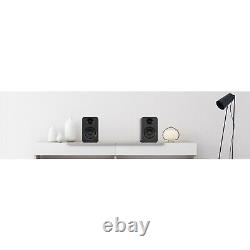 Enceintes actives Kanto Audio Yu alimentées PAIR 70w de bureau étagère noires