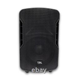 Enceintes actives TEK Audio Play8, 400W chacune, avec Bluetooth et lecteur multimédia USB