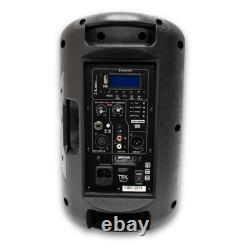 Enceintes actives TEK Audio Play8, 400W chacune, avec Bluetooth et lecteur multimédia USB