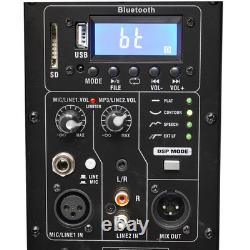 Enceintes actives TEK Audio Play8, 400W chacune, avec Bluetooth et lecteur multimédia USB