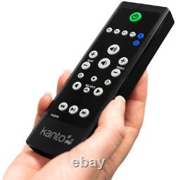 Enceintes bibliothèque actives à alimentation Kanto Audio YU6, noir mat