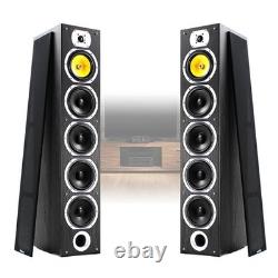 Enceintes colonne Hi-Fi Fenton SHFT57B 600W + amplificateur et câbles