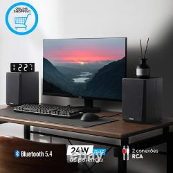 Enceintes de bibliothèque R990BT Bluetooth 5.4, haut-parleurs multimédias actifs 2.0, sortie de 24W Enceintes de bibliothèque R990BT Bluetooth 5.4, haut-parleurs multimédias actifs 2.0, sortie de 24W