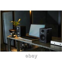 Enceintes de bibliothèque alimentées Audio Technica AT-SP3X avec Bluetooth noires