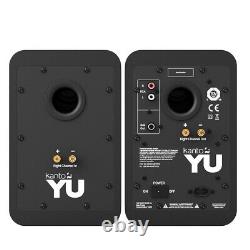 Enceintes de bureau actives et alimentées Kanto Audio YU2, finition noire mate