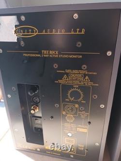 Enceintes de monitoring actives professionnelles Unity Audio The Rock conçues sur mesure