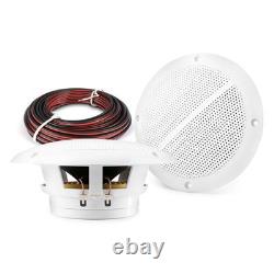 Enceintes de plafond E-Audio B401 avec système amplificateur Bluetooth AV120BT en paire