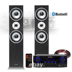 Enceintes de tour HiFi SHFT60 et amplificateur stéréo Bluetooth MP3 système musical domestique