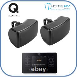Enceintes extérieures murales Q Acoustics QE120 + Qi65EW Noires