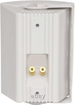 Enceintes stéréo 2x 90w 5,25 pouces blanc son surround bibliothèque bc5-W 100.904 B1