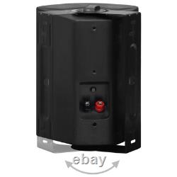 Enceintes stéréo murales Audio debout 2 pcs Noires 100 W vidaXL