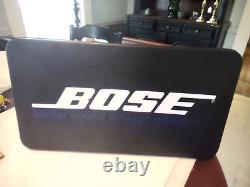 Enseigne lumineuse de magasin Bose Audio vintage d'origine des années 1970-80 stéréo hi-fi en état de fonctionnement