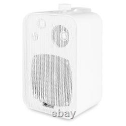Ensemble de 4 enceintes murales PDP BV40V avec amplificateur de mixage à 2 zones blanc
