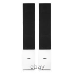 Ensemble de haut-parleurs tour Fenton SHF80W HiFi avec amplificateur Bluetooth blanc