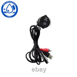 GUZARE Stéréo radio Bluetooth étanche pour bateau + haut-parleurs 4 pouces + câble USB