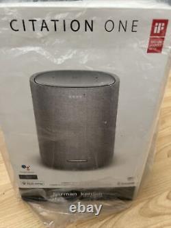 Harman Kardon Citation One Smart Speaker Grey Compact Smart Son Incroyable Wifi