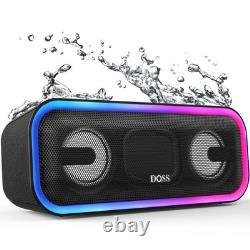 Haut-parleur Bluetooth DOSS SoundBox Pro, son stéréo 20W, basses actives supplémentaires, 20H