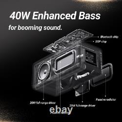 Haut-parleur Bluetooth M5, haut-parleurs sans fil portables de 40W avec son stéréo immersif