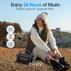 Haut-parleur Bluetooth compact avec une puissance de crête de 60 W, parfait pour les fêtes et le camping