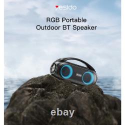 Haut-parleur Bluetooth haute puissance sans fil portable avec son stéréo