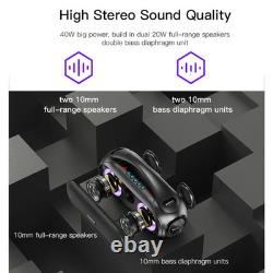 Haut-parleur Bluetooth haute puissance sans fil portable avec son stéréo