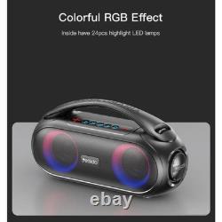 Haut-parleur Bluetooth haute puissance sans fil portable avec son stéréo