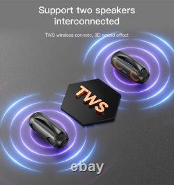 Haut-parleur Bluetooth haute puissance sans fil portable avec son stéréo