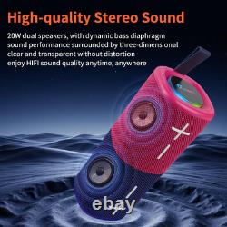 Haut-parleur Bluetooth magnétique 2 en 1, étanche avec blocs de couleur et double Splittab