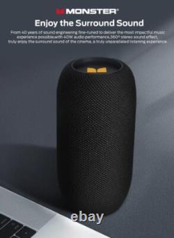 Haut-parleur Bluetooth portable sans fil étanche avec son stéréo basses et microphone