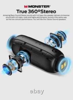 Haut-parleur Bluetooth portable sans fil étanche avec son stéréo basses et microphone