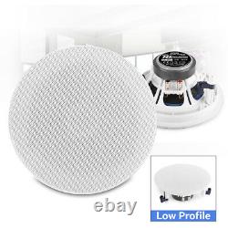 Haut-parleur Et Amplificateur De Plafond Bluetooth, Audio Maison Multi-pièces À 2 Voies (4x Escs6)
