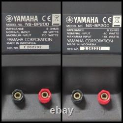 Haut-parleur YAMAHA Piano Noir 2 paires NS-BP200BP AUX Stéréo Son Audio 110W Neuf