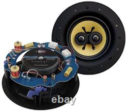 Haut-parleur de salle de bain encastré stéréo Compact Audio Fidelity C6S 6,5 pouces 60W RMS