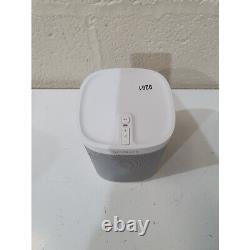 Haut-parleur intelligent compact sans fil Sonos Play1 avec son stéréo Bluetooth en blanc et gris.