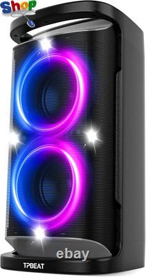 Haut-parleur portable Bluetooth de fête, son puissant de 160 W avec basses profondes sans fil