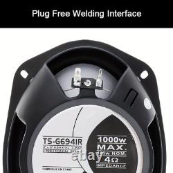 Haut-parleurs 3 voies de qualité 100W 6x9 pouces, haut-parleurs audio pour voiture, haut-parleurs coaxiaux stéréo pour voiture