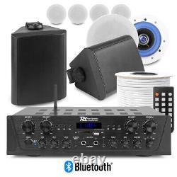 Haut-parleurs De Plafond Multi-pièces, 4 Zones Bluetooth Home & Garden Audio Escs 6.5