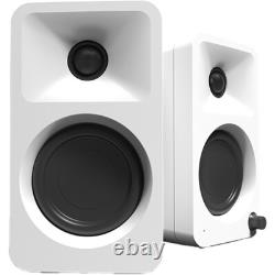 Haut-parleurs Kanto Audio Ora blancs Bluetooth amplifiés actifs compacts de bureau