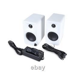 Haut-parleurs Kanto Audio Ora blancs Bluetooth amplifiés actifs compacts de bureau