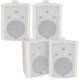 Haut-parleurs Stéréo Mural Blanc 4x 180w 8 8ohm Loud Premium Audio & Musique