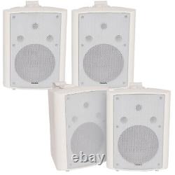 Haut-parleurs Stéréo Mural Blanc 4x 180w 8 8ohm Loud Premium Audio & Musique