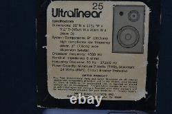 Haut-parleurs Stéréo Vintage Ultralinéaire 25 2-way Bookshelf Par Solar Audio USA