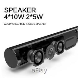 Haut-parleurs Surround Sound Bar Système Sans Fil Bluetooth Stéréo Soundbar Antibruitplexiglas