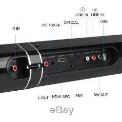 Haut-parleurs Surround Sound Bar Système Sans Fil Bluetooth Stéréo Soundbar Antibruitplexiglas