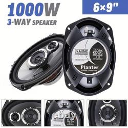 Haut-parleurs coaxiaux de voiture 6x9 pouces 100W 3 voies, haut-parleurs audio stéréo pour voiture, haute qualité