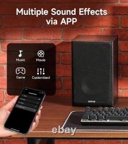 Haut-parleurs de bibliothèque Bluetooth 5.4 avec une puissance de 24W pour une expérience audio époustouflante