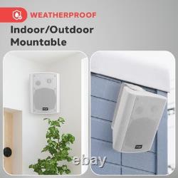 Haut-parleurs sans fil d'extérieur/intérieur, haut-parleurs Bluetooth muraux, étanches, AUX