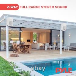 Haut-parleurs sans fil d'extérieur/intérieur, haut-parleurs Bluetooth muraux, étanches, AUX