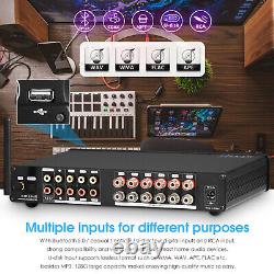 Hifi 5.1 Amplificateur Numérique De Canal Bluetooth 5.0 Récepteur Home Theater Amp Ldac