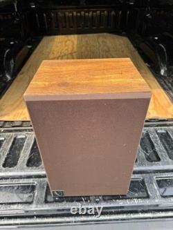 Infinity Qe Haut-parleur unique Audio domestique Vintage HiFi Stéréo Bibliothèque Bois Grain